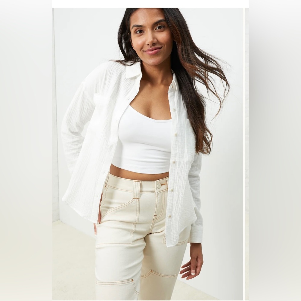 Up West Coastal Cotton Botton Up Shirt
